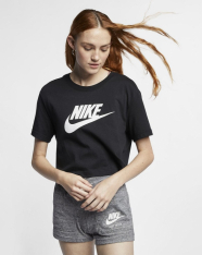 Футболка жіноча Nike Sportswear Essential Women's Cropped T-Shirt BV6175-010