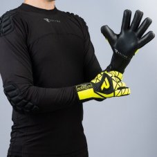 Вратарские перчатки Redline Advance Black Lime RLM43