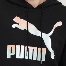 Реглан жіночий Puma Classics Logo Hoodie Black 530075 71