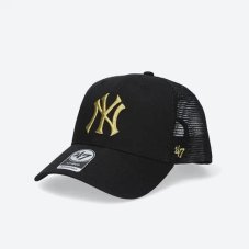 Кепка 47 Brand MLB New York Yankees Branson Metallic B-BRMTL17CTP-BK