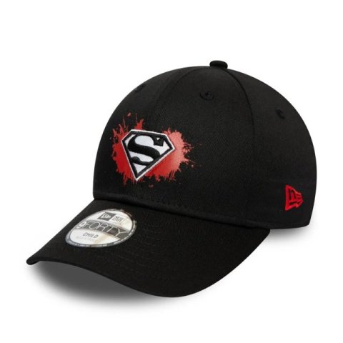 Кепка детская New Era Superman Character Paint Splatter Child Black 9FORTY Cap 60141712