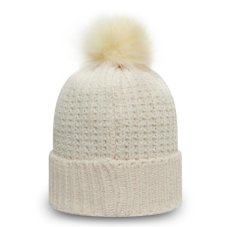 Шапка жіноча New Era New York Yankees Winter Womens Stone Bobble Beanie Hat 60081389