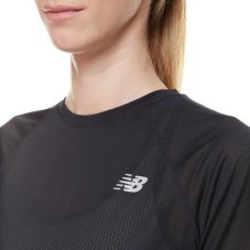Футболка для бігу жіноча New Balance Impact Run SS WT21262BK