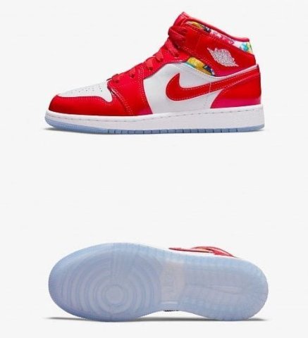 Кеды детские Jordan Air 1 Mid Barcelona Sweater DC7248-600