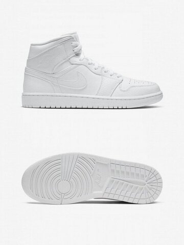 Кеди Jordan 1 Mid White 554724-130