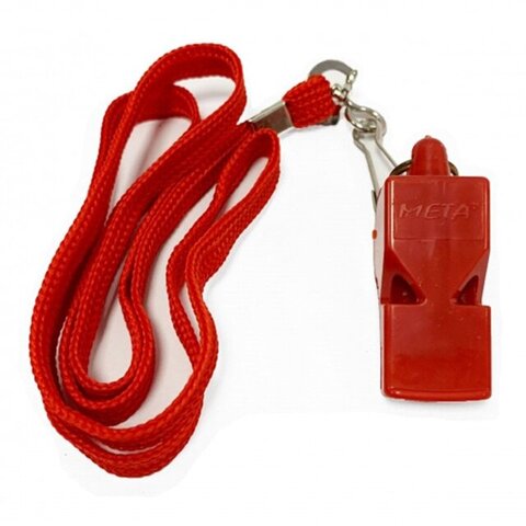 Свисток Meta Whistle plastic classic with lanyard 1030001203